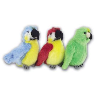 Obrázek z Papoušek plyš 12cm, 3dr 
